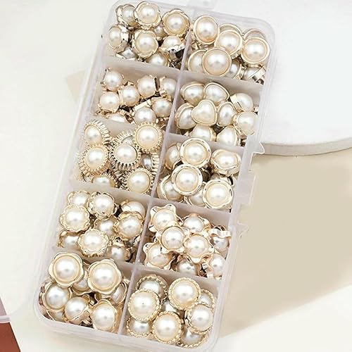 100 Stück schöne Schaftknöpfe 8–12 mm goldfarbene Schaftknöpfe Damenrock Bluse Nähzubehör-Nr. 6 100 Stück schöne Schaftknöpfe 8–12 mm goldfarbene Schaftknöpfe Damenrock Bluse Nähzubehör-Nr. 6 von QPFNEI