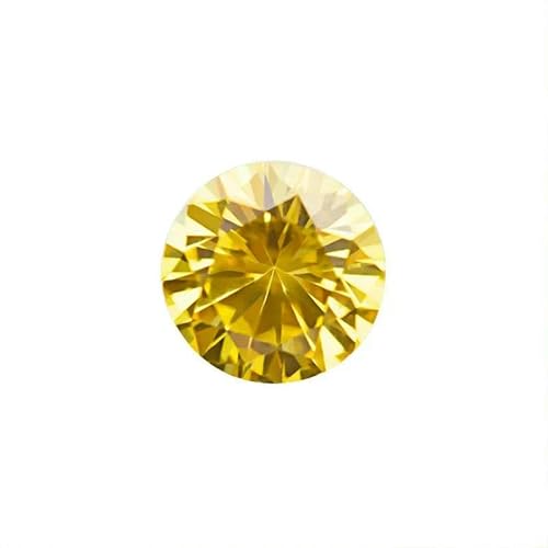 1000 Stück/Beutel AAAAA-Qualität, 0,8–2,75 mm, Zirkonia-Edelsteine, runder Schliff, Zirkonia-Steine zur Schmuckherstellung, Gold, 2,5 mm, 1000 Stück von QPFNEI