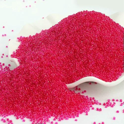 1000 teile/los 2mm Transparent Innen Farben Tschechische Glasperlen Kristall Seed Runde Loch Perlen Für DIY Schmuck Machen Handmade DIY-71 von QPFNEI