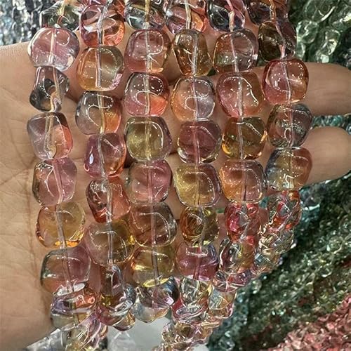 11 mm unregelmäßige transparente quadratische gedrehte Glasperlen, handgefertigt für die Herstellung von DIY-Schmuck, Charms, Armbänder, Halsketten, Ohrringe, 25–11 mm, 40 Stück 11 mm unregelmäßige transparente quadratische gedrehte Glasperlen, handgefertigt für die Herstellung von DIY-Schmuck, Charms, Armbänder, Halsketten, Ohrringe, 25–11 mm, 40 Stück von QPFNEI