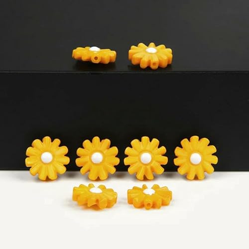12 mm natürliche Muschelperlen, Blumenanhänger, Perlmutt, Sonnenblumen-Perlen, lose Perlen zur Schmuckherstellung,Armband, DIY-Halskette, Gelb, 5 Stück 12 mm natürliche Muschelperlen, Blumenanhänger, Perlmutt, Sonnenblumen-Perlen, lose Perlen zur Schmuckherstellung,Armband, DIY-Halskette, Gelb, 5 Stück von QPFNEI