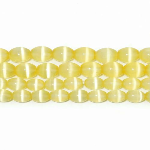 12 x 8 14 x 10 mm Naturstein-Katzenauge, ovale Perlen, mehrfarbig, lose Abstandsperlen für die Schmuckherstellung,DIY-Armband,Halskettenzubehör, Gelb, 12 x 8 mm, ca. 5 Stück 12 x 8 14 x 10 mm Naturstein-Katzenauge, ovale Perlen, mehrfarbig, lose Abstandsperlen für die Schmuckherstellung,DIY-Armband,Halskettenzubehör, Gelb, 12 x 8 mm, ca. 5 Stück von QPFNEI