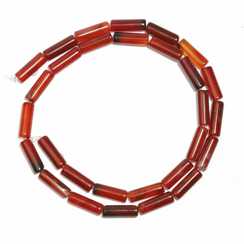 13 x 4,0 mm mehrfarbige Zylinderperlen, DIY-Charms, Naturstein-Armbandperlen zur Schmuckherstellung, lose Perlen, Zubehör – orange gestreifter Achat – 13 x 4,0 mm, ca. 30 Stück 13 x 4,0 mm mehrfarbige Zylinderperlen, DIY-Charms, Naturstein-Armbandperlen zur Schmuckherstellung, lose Perlen, Zubehör – orange gestreifter Achat – 13 x 4,0 mm, ca. 30 Stück von QPFNEI