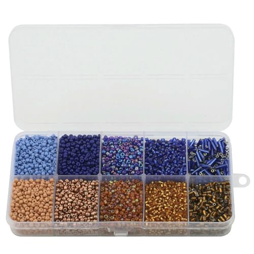 130 g/Set Glas runde Rocailles Perlen Tube lose Perlen DIY Armband Halskette tschechischer Kristall für Schmuckherstellung handgefertigte Accessoires-02 LanKa 130 g/Set Glas runde Rocailles Perlen Tube lose Perlen DIY Armband Halskette tschechischer Kristall für Schmuckherstellung handgefertigte Accessoires-02 LanKa von QPFNEI