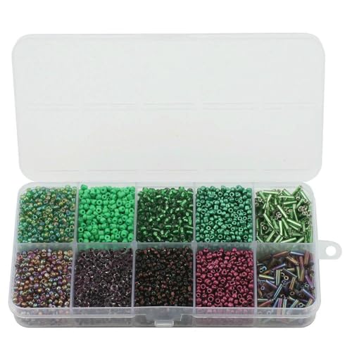 130 g/Set Glas runde Rocailles Tube lose Perlen DIY Armband Halskette tschechischer Kristall für Schmuckherstellung handgefertigte Accessoires-11 LvZi 130 g/Set Glas runde Rocailles Tube lose Perlen DIY Armband Halskette tschechischer Kristall für Schmuckherstellung handgefertigte Accessoires-11 LvZi von QPFNEI