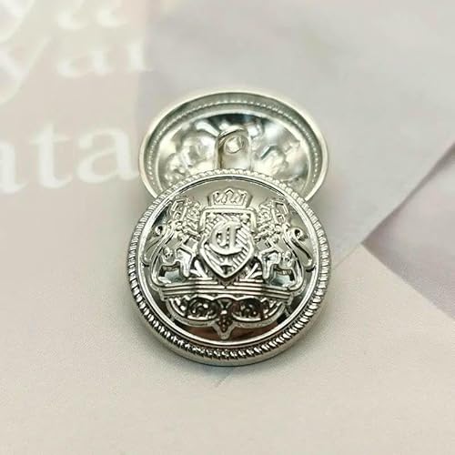 15–25 mm goldene Metallknöpfe für Kleidung im British Lion Academy-Stil, Manteldekorationen, Knöpfe, Nähzubehör, 6 Stück, 4–23,0 mm, 6 Stück 15–25 mm goldene Metallknöpfe für Kleidung im British Lion Academy-Stil, Manteldekorationen, Knöpfe, Nähzubehör, 6 Stück, 4–23,0 mm, 6 Stück von QPFNEI