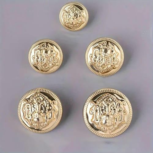 15 Stück Vintage Doppellöwe Relife Metallknöpfe Mode Britischer Stil Hand DIY Mode Herren Damen Kleidung Knopf Dekorativ-Gold-25mm 15 Stück Vintage Doppellöwe Relife Metallknöpfe Mode Britischer Stil Hand DIY Mode Herren Damen Kleidung Knopf Dekorativ-Gold-25mm von QPFNEI