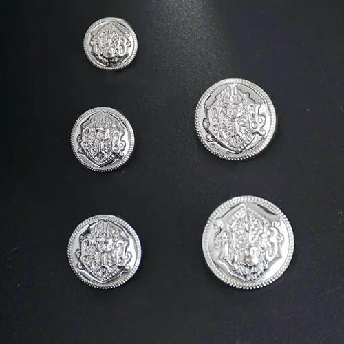 15 Stück Vintage Doppellöwe Relife Metallknöpfe Mode Britischer Stil Hand DIY Mode Herren Damen Kleidung Knopf Dekorativ-Silber-25mm 15 Stück Vintage Doppellöwe Relife Metallknöpfe Mode Britischer Stil Hand DIY Mode Herren Damen Kleidung Knopf Dekorativ-Silber-25mm von QPFNEI
