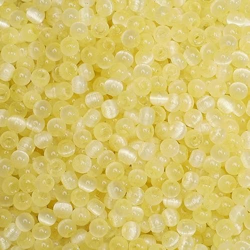 150 Stück 4,0 mm bunte Glasperlen, runde Katzenaugen-Abstandshalter, lose Perlen, DIY-Armband, Halskette, Handykette, Schmuckherstellungsmaterialien, Orange Gelb, 4,0 mm 150 Stück 4,0 mm bunte Glasperlen, runde Katzenaugen-Abstandshalter, lose Perlen, DIY-Armband, Halskette, Handykette, Schmuckherstellungsmaterialien, Orange Gelb, 4,0 mm von QPFNEI