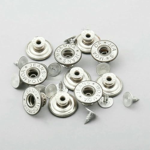 17 mm Jeansknöpfe aus Metall und Messing, hohl oder flach, zum Nähen – Knöpfe zum Ändern der Taillengröße für Kleidungsstücke, Nähzubehör – hohl, 17 mm, 01, 10 Sets 17 mm Jeansknöpfe aus Metall und Messing, hohl oder flach, zum Nähen – Knöpfe zum Ändern der Taillengröße für Kleidungsstücke, Nähzubehör – hohl, 17 mm, 01, 10 Sets von QPFNEI