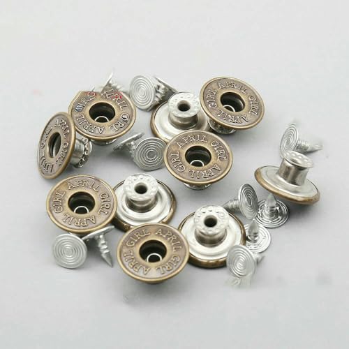 17 mm Jeansknöpfe aus Metall und Messing, hohl oder flach, zum Nähen – Knöpfe zum Ändern der Taillengröße für Kleidungsstücke, Nähzubehör – hohl, 17 mm, 04, 10 Sets 17 mm Jeansknöpfe aus Metall und Messing, hohl oder flach, zum Nähen – Knöpfe zum Ändern der Taillengröße für Kleidungsstücke, Nähzubehör – hohl, 17 mm, 04, 10 Sets von QPFNEI