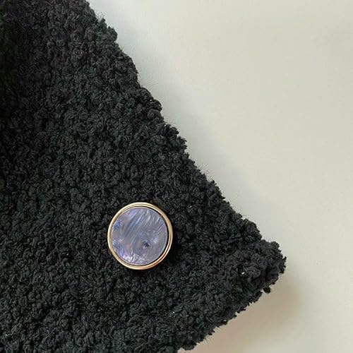 18/20/23/25/28 mm, Bastelbedarf, Metallknöpfe für Mantel, Hemd, Anzüge, Damenbekleidung, dekorative Accessoires, Retro-Knopf, 5 Stück, schwarz, 25 mm 18/20/23/25/28 mm, Bastelbedarf, Metallknöpfe für Mantel, Hemd, Anzüge, Damenbekleidung, dekorative Accessoires, Retro-Knopf, 5 Stück, schwarz, 25 mm von QPFNEI