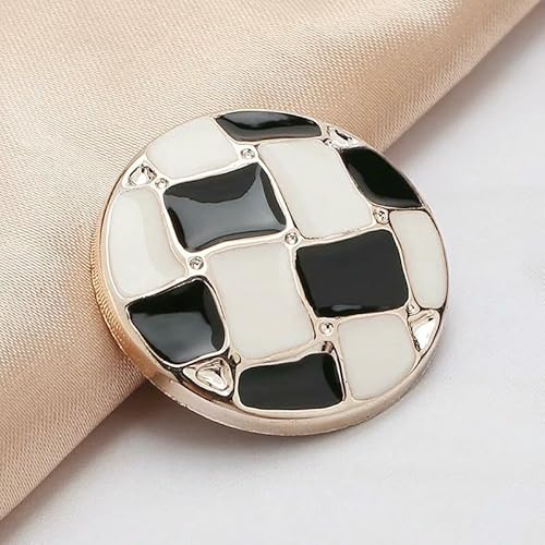 18/21/25 mm Blumenperlen-Gold-Ösenknöpfe für Damenbekleidung, Jacken, Pullover, handgefertigtes Nähzubehör, Scrapbooking, 4–18,0 mm, 5 Stück von QPFNEI
