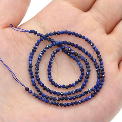 2 3,0 mm natürlicher facettierter roter Granatstein, feine Edelsteine, lose Perlen, DIY-Zubehör für die Herstellung von Schmuck, Halsketten und Armbändern, 38 cm, Lapislazuli, 2 mm 2 3,0 mm natürlicher facettierter roter Granatstein, feine Edelsteine, lose Perlen, DIY-Zubehör für die Herstellung von Schmuck, Halsketten und Armbändern, 38 cm, Lapislazuli, 2 mm von QPFNEI