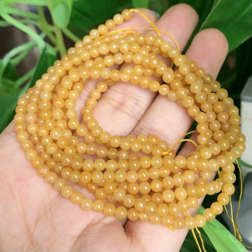2 3 4,0 mm natürliche Achate, Quarz, Türkis, Kristall, Amazonit, runde lose Steinperlen für die Schmuckherstellung, DIY-Armbänder, Ohrringe, 15 Zoll, gelbe Jade, 2 mm, 175 Stück Perlen 2 3 4,0 mm natürliche Achate, Quarz, Türkis, Kristall, Amazonit, runde lose Steinperlen für die Schmuckherstellung, DIY-Armbänder, Ohrringe, 15 Zoll, gelbe Jade, 2 mm, 175 Stück Perlen von QPFNEI
