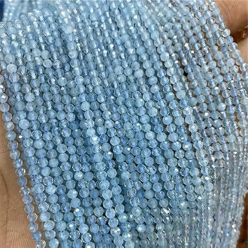 2 3 4 mm Edelsteinperlen, natürlicher blauer Aquamarin, Amazonit, Apatit, Lapislazuli, Türkis, lose Abstandsperlen zur Schmuckherstellung, DIY-Nr. 1 A Aquamarin, 4,0 mm, ca. 95 Stück 2 3 4 mm Edelsteinperlen, natürlicher blauer Aquamarin, Amazonit, Apatit, Lapislazuli, Türkis, lose Abstandsperlen zur Schmuckherstellung, DIY-Nr. 1 A Aquamarin, 4,0 mm, ca. 95 Stück von QPFNEI