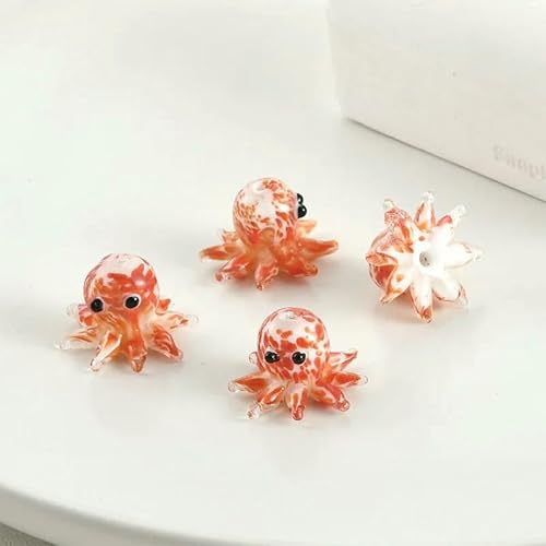 2 Stück 22 x 15 mm süße Oktopus-Lampwork-Perlen zur Herstellung von Ozeanschmuck, mehrfarbige, gepunktete, lose Abstandshalter-Glasperlen, DIY-Armbänder, Rot, 22 x 15 mm, 2 Stück 2 Stück 22 x 15 mm süße Oktopus-Lampwork-Perlen zur Herstellung von Ozeanschmuck, mehrfarbige, gepunktete, lose Abstandshalter-Glasperlen, DIY-Armbänder, Rot, 22 x 15 mm, 2 Stück von QPFNEI