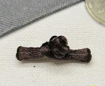 2 cm 3 cm 4 cm 5 cm 6 cm, bunt, kurz, chinesischer Mini-Knopf für Puppenkleidung, Cheongsam-Knöpfe, DIY, Kaffee, 2 cm, 10 Stück von QPFNEI