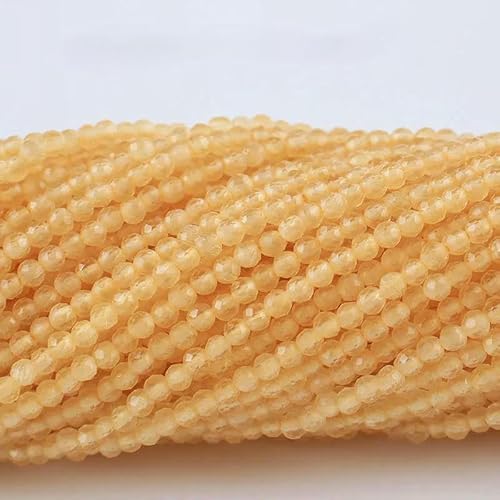 2 mm 3,0 mm Katzenaugen-Kristallperlen, facettierte lose Glasperlen zur Schmuckherstellung, Armband-DIY-Zubehör, 5 Stränge/Los, L. Löwenzahngelb, 2 mm (1750 Stück) von QPFNEI