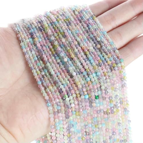 2 mm 3,0 mm Katzenaugen-Kristallperlen, facettierte lose Glasperlen zur Schmuckherstellung, Armband-DIY-Zubehör, 5 Stränge/Los, Mix 2–3,0 mm (1150 Stück) von QPFNEI