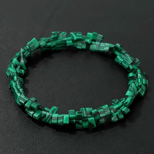 2 x 5 mm natürliche Steinperle mit zwei Löchern, rechteckig, Tigerauge, Quarz, Amazonit, lose Abstandsperlen zur Schmuckherstellung, Armband, handgefertigt, Nr. 26, Malachit, 2 x 5 2 x 5 mm natürliche Steinperle mit zwei Löchern, rechteckig, Tigerauge, Quarz, Amazonit, lose Abstandsperlen zur Schmuckherstellung, Armband, handgefertigt, Nr. 26, Malachit, 2 x 5 von QPFNEI