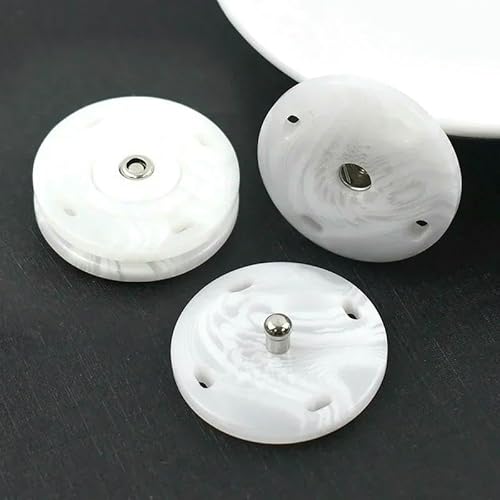20/30 Stück 18/21/25 mm Harzknöpfe Druckknopf Unsichtbarer Verschluss für Damenmanteljacke Nähmaterial Zubehör-01Weiß-21 mm-30 Stück 20/30 Stück 18/21/25 mm Harzknöpfe Druckknopf Unsichtbarer Verschluss für Damenmanteljacke Nähmaterial Zubehör-01Weiß-21 mm-30 Stück von QPFNEI