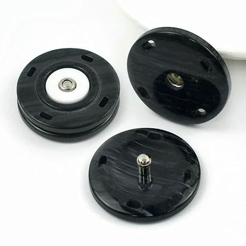20/30 Stück 18/21/25 mm Harzknöpfe Druckknopf Unsichtbarer Verschluss für Damenmanteljacke Nähmaterial Zubehör-Perlschwarz-18 mm-30 Stück 20/30 Stück 18/21/25 mm Harzknöpfe Druckknopf Unsichtbarer Verschluss für Damenmanteljacke Nähmaterial Zubehör-Perlschwarz-18 mm-30 Stück von QPFNEI