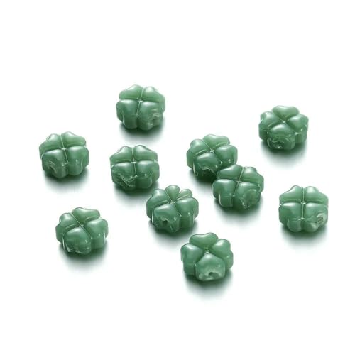 20 Stück 10,5 mm transparente Glasperlen, tschechische Glücksarmbänder, Perlen passend für Schmuck, Charms, Bastelzubehör, Shiselv, 10,5 mm (20 Stück) von QPFNEI