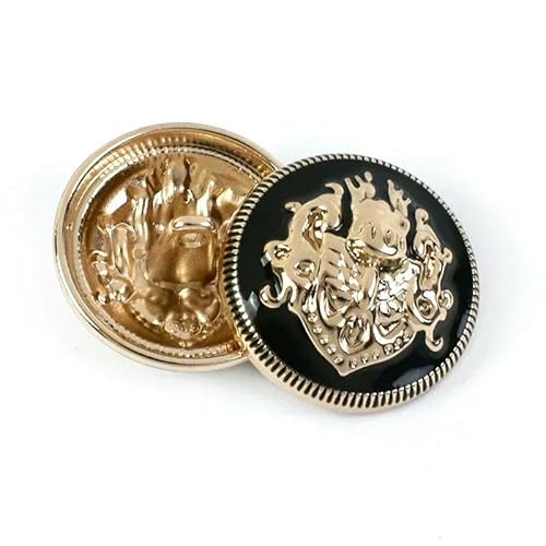 20 Stück 10–28 mm Retro-Metall-Rundknopf für Jacken, Kleidung, Dekorationsknöpfe, Mantel, Hemd, Tasche, Schnalle, DIY-Nähzubehör, Goldschwarz, 23,0 mm 20 Stück 10–28 mm Retro-Metall-Rundknopf für Jacken, Kleidung, Dekorationsknöpfe, Mantel, Hemd, Tasche, Schnalle, DIY-Nähzubehör, Goldschwarz, 23,0 mm von QPFNEI