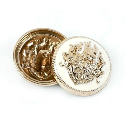20 Stück 10–28 mm Retro-Metall-Rundknopf für Jacken, Kleidung, Dekorationsknöpfe, Mantel, Hemd, Tasche, Schnalle, DIY-Nähzubehör, Weißgold, 28 mm 20 Stück 10–28 mm Retro-Metall-Rundknopf für Jacken, Kleidung, Dekorationsknöpfe, Mantel, Hemd, Tasche, Schnalle, DIY-Nähzubehör, Weißgold, 28 mm von QPFNEI