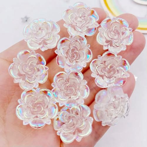 20 Stück Glitzer 20 mm AB Harz weiße Blume Flatback Strass Scrapbook Hochzeit Knöpfe Applikationen DIY Mädchen Schleife Dekor Handwerk R270-Transparent 20 Stück Glitzer 20 mm AB Harz weiße Blume Flatback Strass Scrapbook Hochzeit Knöpfe Applikationen DIY Mädchen Schleife Dekor Handwerk R270-Transparent von QPFNEI