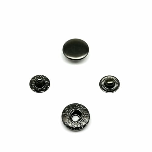 25 Sets Nr. 655, Nr. 633, Nr. 831, Nr. 201, Metall, kein Nähen, Druckknopf, Druckknopf, Niete, Ledertasche, Kleidung, Jacke, Reparatur, Niete, DIY-633, 12,5 mm, von QPFNEI