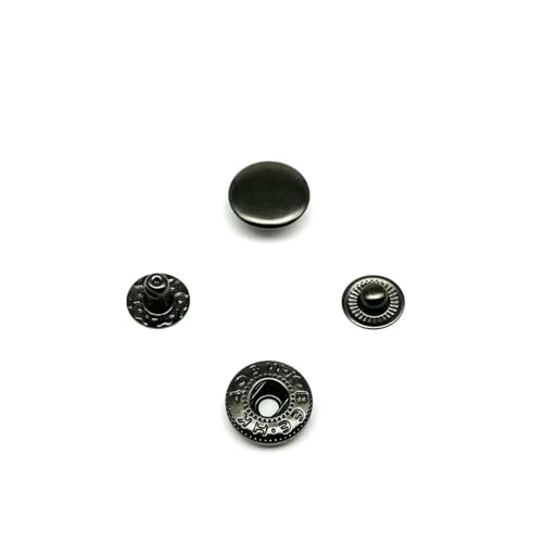 25 Sets Nr. 655, Nr. 633, Nr. 831, Nr. 201, Metall, kein Nähen, Druckknopf, Druckknopf, Niete, Ledertasche, Kleidung, Jacke, Reparatur, Niete, DIY-655, 10 mm, Pistole, schwarz 25 Sets Nr. 655, Nr. 633, Nr. 831, Nr. 201, Metall, kein Nähen, Druckknopf, Druckknopf, Niete, Ledertasche, Kleidung, Jacke, Reparatur, Niete, DIY-655, 10 mm, Pistole, schwarz von QPFNEI