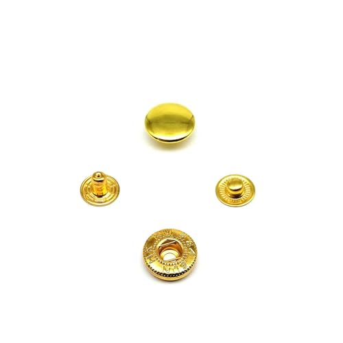 25 Sets Nr. 655, Nr. 633, Nr. 831, Nr. 201, Metall, kein Nähen, Druckknopf, Druckknopf, Niete, Ledertasche, Kleidung, Jacke, Reparatur, Niete, DIY-655, 10 mm, goldfarben 25 Sets Nr. 655, Nr. 633, Nr. 831, Nr. 201, Metall, kein Nähen, Druckknopf, Druckknopf, Niete, Ledertasche, Kleidung, Jacke, Reparatur, Niete, DIY-655, 10 mm, goldfarben von QPFNEI