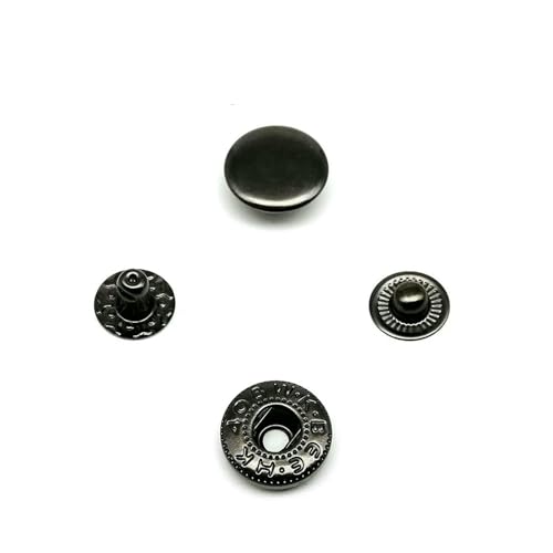 25 Sets Nr. 655, Nr. 633, Nr. 831, Nr. 201, Metall, kein Nähen, Druckknopf, Druckknopf, Niete, Ledertasche, Kleidung, Jacke, Reparatur, Niete, DIY-831, 15 mm, Pistole, schwarz 25 Sets Nr. 655, Nr. 633, Nr. 831, Nr. 201, Metall, kein Nähen, Druckknopf, Druckknopf, Niete, Ledertasche, Kleidung, Jacke, Reparatur, Niete, DIY-831, 15 mm, Pistole, schwarz von QPFNEI
