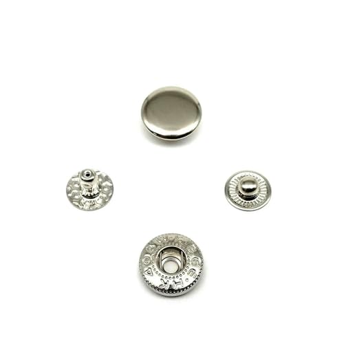 25 Sets Nr. 655 Nr. 633 Nr. 831 Nr. 201 Metall-Druckknopfverschluss ohne Nähen, Druckknopf, Niete, Ledertasche, Kleidung, Jacke, Reparaturniete, DIY-633, 12,5 mm, silberfarben 25 Sets Nr. 655 Nr. 633 Nr. 831 Nr. 201 Metall-Druckknopfverschluss ohne Nähen, Druckknopf, Niete, Ledertasche, Kleidung, Jacke, Reparaturniete, DIY-633, 12,5 mm, silberfarben von QPFNEI