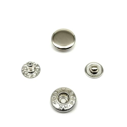 25 Sets Nr. 655 Nr. 633 Nr. 831 Nr. 201 Metall-Druckknopfverschluss ohne Nähen, Druckknopf, Niete, Ledertasche, Kleidung, Jacke, Reparaturniete, DIY-831, 15 mm, silberfarben 25 Sets Nr. 655 Nr. 633 Nr. 831 Nr. 201 Metall-Druckknopfverschluss ohne Nähen, Druckknopf, Niete, Ledertasche, Kleidung, Jacke, Reparaturniete, DIY-831, 15 mm, silberfarben von QPFNEI