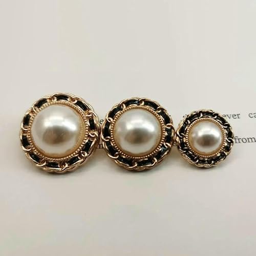 25 mm runde Perlen-Gold-Metallknöpfe für Kleidung, Damen, Jacke, Mantel, Kleid, handgefertigt, DIY, dekoratives Nähzubehör, Großhandel, 1–25 mm, 6 Stück 25 mm runde Perlen-Gold-Metallknöpfe für Kleidung, Damen, Jacke, Mantel, Kleid, handgefertigt, DIY, dekoratives Nähzubehör, Großhandel, 1–25 mm, 6 Stück von QPFNEI