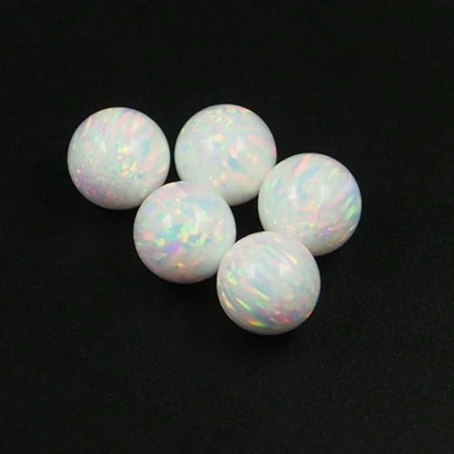 3,0 mm – 8 mm runde Opalperlen mit Edelsteinen mit vollem Loch, 78 Farben, synthetische Steine zur Schmuckherstellung, OP17 – 8 mm, 20 Stück 3,0 mm – 8 mm runde Opalperlen mit Edelsteinen mit vollem Loch, 78 Farben, synthetische Steine zur Schmuckherstellung, OP17 – 8 mm, 20 Stück von QPFNEI