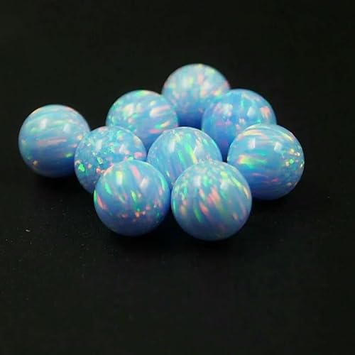 3,0 mm – 8 mm runde Opalperlen mit Edelsteinen mit vollem Loch, 78 Farben, synthetische Steine zur Schmuckherstellung, OP26, 8 mm, 20 Stück 3,0 mm – 8 mm runde Opalperlen mit Edelsteinen mit vollem Loch, 78 Farben, synthetische Steine zur Schmuckherstellung, OP26, 8 mm, 20 Stück von QPFNEI