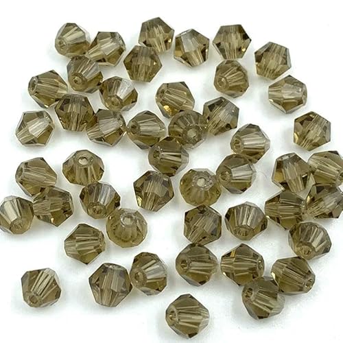 3 4 6 mm Kristallperlen, mehrfarbig, facettierte, lose Abstandshalter-Glasperlen zur Schmuckherstellung, DIY-Armbänder, Halskettenzubehör-JZ043-4,0 mm (ca. 90 Stück) von QPFNEI