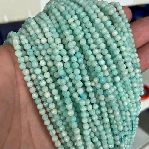 3 4 mm Edelsteinperlen, natürlicher blauer Aquamarin, Amazonit, Apatit, Lapislazuli, Türkis, lose Abstandsperlen zur Schmuckherstellung, DIY-Nr. 5 Amazonit, 4,0 mm, ca. 95 Stück 3 4 mm Edelsteinperlen, natürlicher blauer Aquamarin, Amazonit, Apatit, Lapislazuli, Türkis, lose Abstandsperlen zur Schmuckherstellung, DIY-Nr. 5 Amazonit, 4,0 mm, ca. 95 Stück von QPFNEI