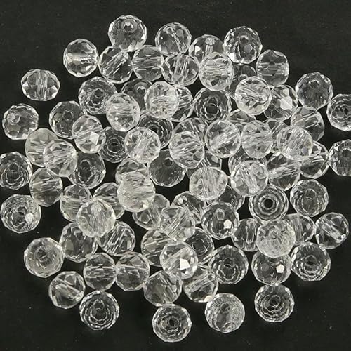 3 x 4,0 mm, 4 x 6 mm, Rondelle, facettierte Glasperlen, lose Abstandshalter, runde Kristallperlen zur Schmuckherstellung, DIY-Halsketten, Armbandzubehör, 26, 4 x 6 mm, 100 Stück 3 x 4,0 mm, 4 x 6 mm, Rondelle, facettierte Glasperlen, lose Abstandshalter, runde Kristallperlen zur Schmuckherstellung, DIY-Halsketten, Armbandzubehör, 26, 4 x 6 mm, 100 Stück von QPFNEI