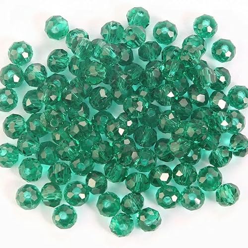 3 x 4,0 mm, 4 x 6 mm, facettierte Glasperlen, lose Abstandshalter, runde Kristallperlen zur Schmuckherstellung, DIY-Halsketten, Armbandzubehör, 23, 4 x 6 mm, 100 Stück 3 x 4,0 mm, 4 x 6 mm, facettierte Glasperlen, lose Abstandshalter, runde Kristallperlen zur Schmuckherstellung, DIY-Halsketten, Armbandzubehör, 23, 4 x 6 mm, 100 Stück von QPFNEI