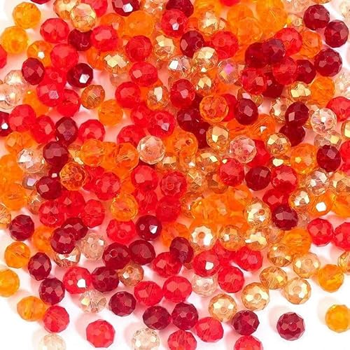 3 x 4,0 mm, 4 x 6 mm, facettierte Glasperlen, lose Abstandshalter, runde Kristallperlen zur Schmuckherstellung, DIY-Halsketten, Armbandzubehör, 7-4 x 6 mm, 100 Stück 3 x 4,0 mm, 4 x 6 mm, facettierte Glasperlen, lose Abstandshalter, runde Kristallperlen zur Schmuckherstellung, DIY-Halsketten, Armbandzubehör, 7-4 x 6 mm, 100 Stück von QPFNEI