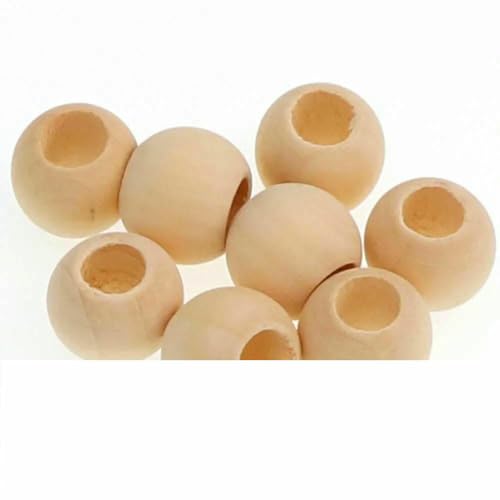 30–500 Stück 5–20 mm DIY Naturkugel Runde Abstandshalter Holzperlen Blei - Holzkugeln Lose Kugelperlen Großes Loch Versorgung-20 x 16,5 mm 30 Stück 30–500 Stück 5–20 mm DIY Naturkugel Runde Abstandshalter Holzperlen Blei - Holzkugeln Lose Kugelperlen Großes Loch Versorgung-20 x 16,5 mm 30 Stück von QPFNEI