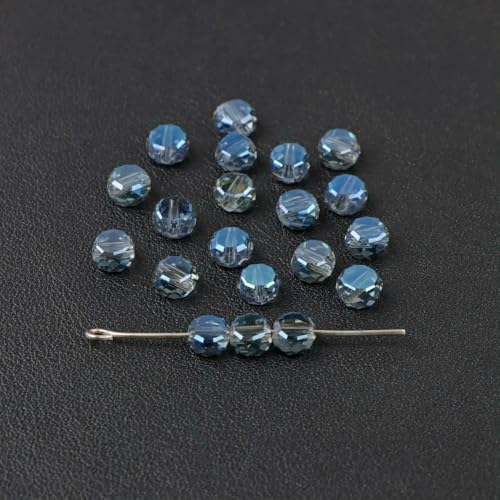 30 Stück/Los facettierte österreichische Kristallperle 4 x 6 mm, runde, flache, lose Abstandshalter-Glasperlen zur Schmuckherstellung, Ohrringe, Halsketten, Armbänder, Nr. 14, 4 x 6 von QPFNEI