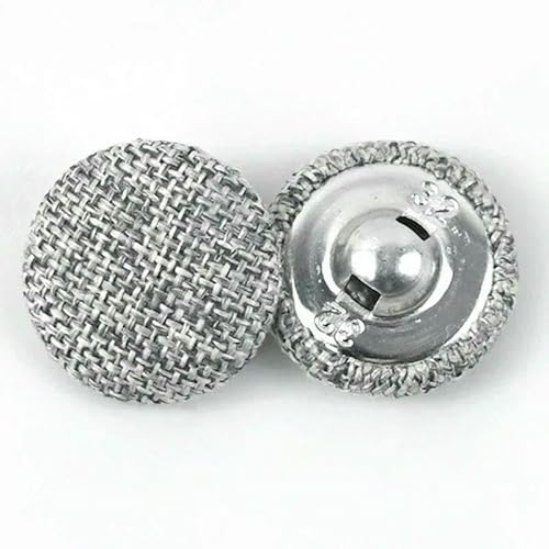 30 Stück 11–30 mm Metall-Leinenknöpfe für Kleidung, Sofakissen, Dekor, runde Schaftknöpfe, DIY-Anzug, Mantel, Nähzubehör, 10 Grau-30 mm 30 Stück 11–30 mm Metall-Leinenknöpfe für Kleidung, Sofakissen, Dekor, runde Schaftknöpfe, DIY-Anzug, Mantel, Nähzubehör, 10 Grau-30 mm von QPFNEI