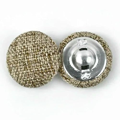 30 Stück 15–30 mm Metall-Leinenknöpfe für Kleidung, Anzug, Mantel, Sofakissen, Dekor, runde Schaftknöpfe, DIY-Nähzubehör, 3 Khaki, 25 mm 30 Stück 15–30 mm Metall-Leinenknöpfe für Kleidung, Anzug, Mantel, Sofakissen, Dekor, runde Schaftknöpfe, DIY-Nähzubehör, 3 Khaki, 25 mm von QPFNEI