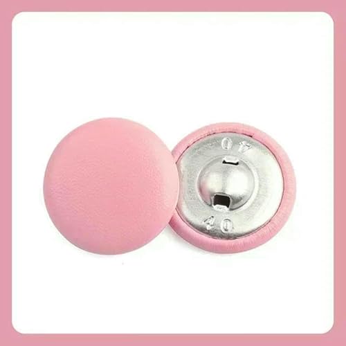 30Pcs 11-32mm Leather Bag Buttons DIY Sewing Clothing Botones Accessories High-grade Windbreaker Coat Sofa Soft Button-Pink-28mm von QPFNEI